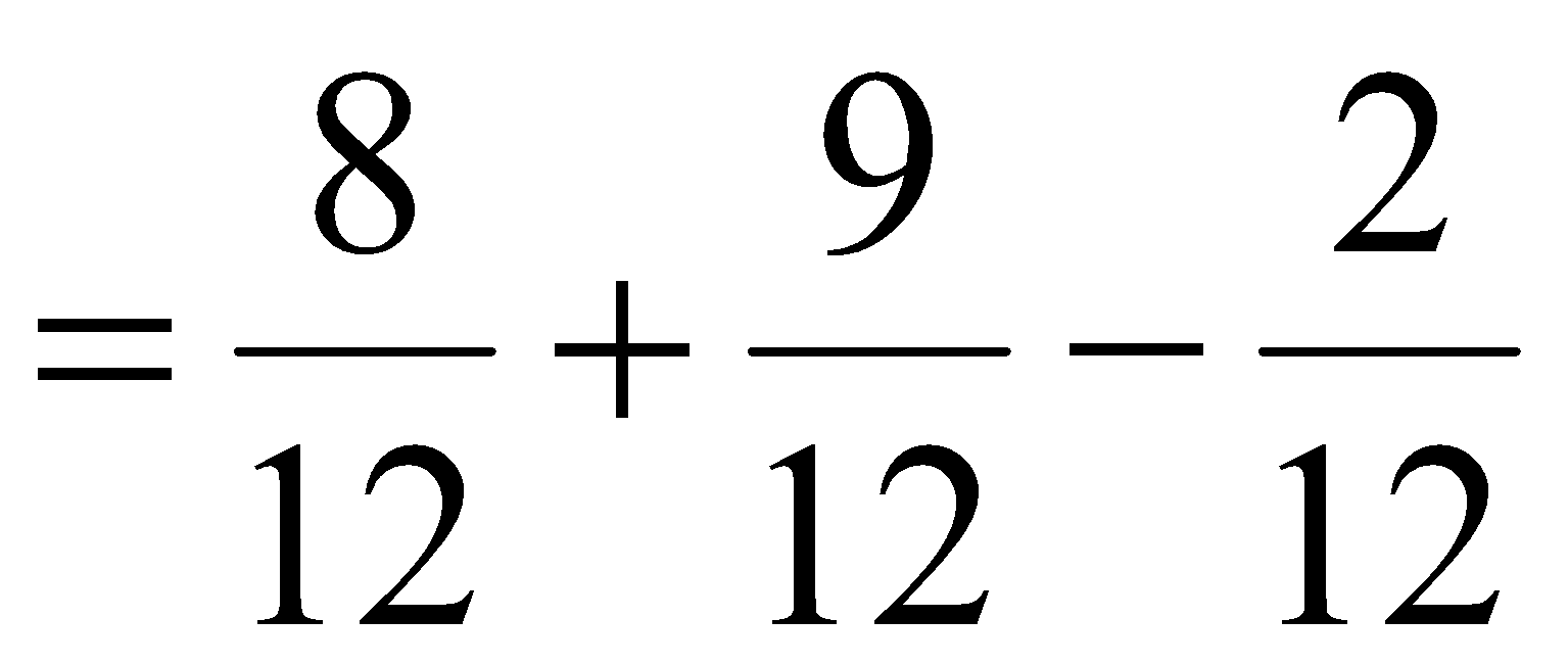 Tính tổng biểu thức: 2/3 + 3/4 - 1/6 (ảnh 3)