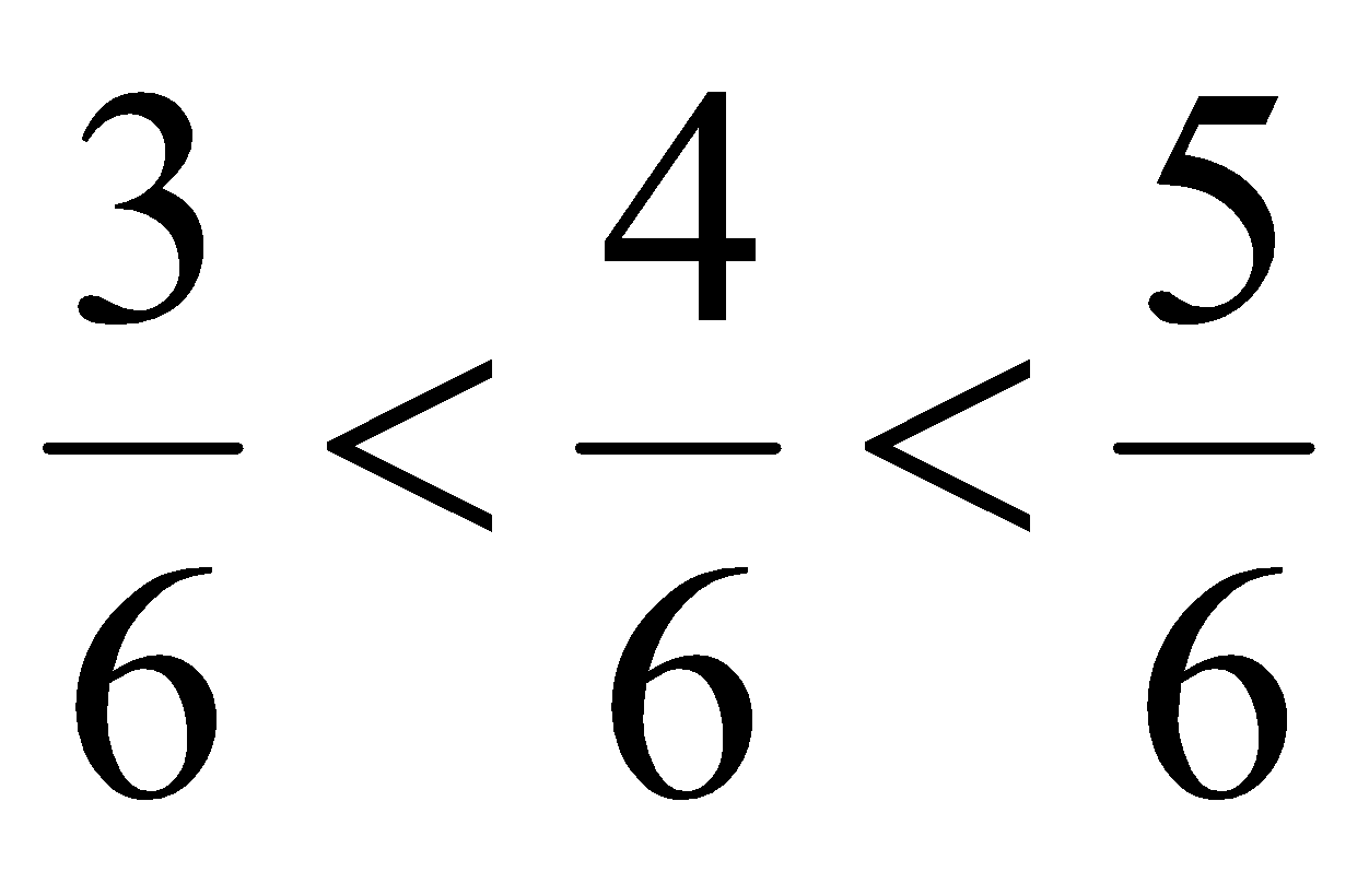 So sánh các phân số: 2/3; 5/6; 1/2 (ảnh 4)