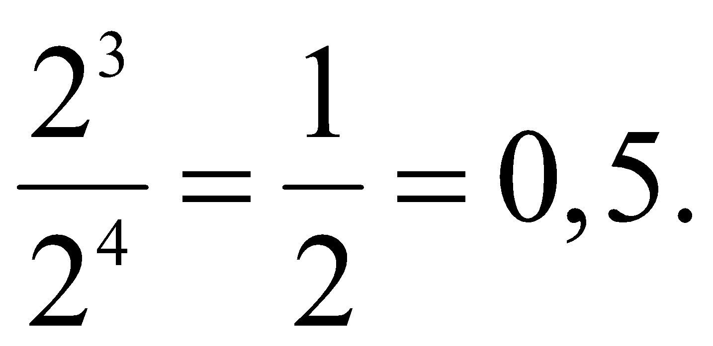 Tính giá trị: 2^3/2^4 (ảnh 2)