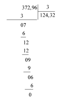 Đặt và tính 372, 96 : 3 = ? (ảnh 1)