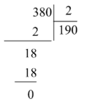 Đặt và tính 380 : 2 = ? (ảnh 1)