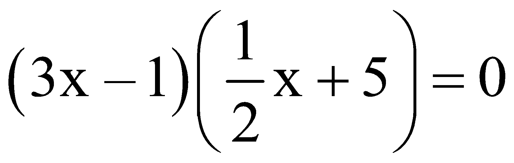Tìm giá trị của x, biết: (3x - 1)(1/2.x + 5) = 0 (ảnh 2)