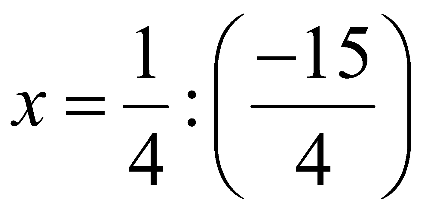 Tìm giá trị của x biết: 3/4 + 1/4:x = -3 (ảnh 5)