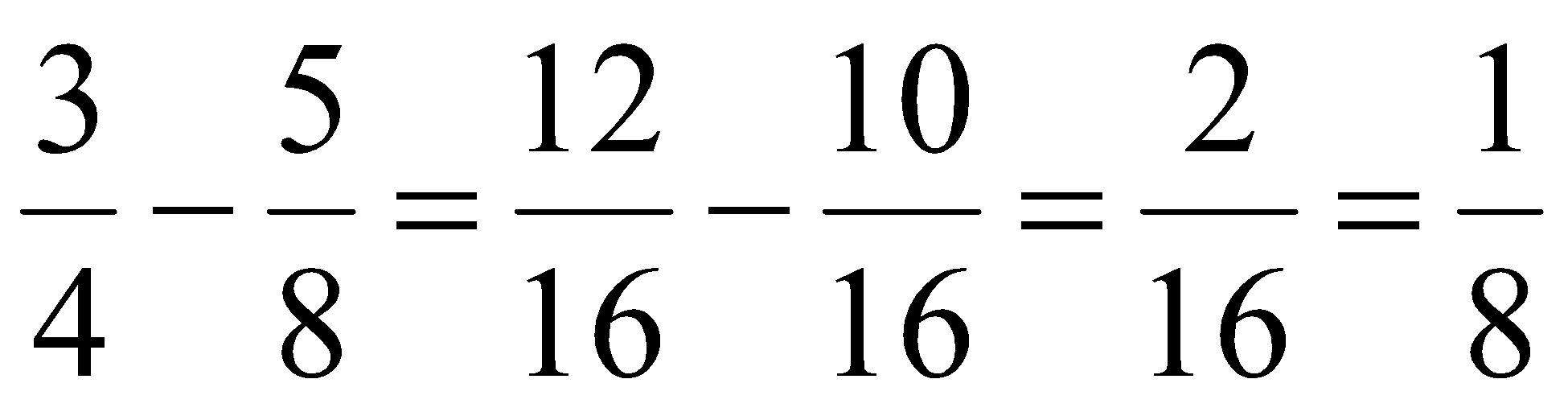 Tính (rút gọn kết quả nếu có thể):(a) 3/4 - 5/8. (b) -7/8 - -2/8. (ảnh 3)