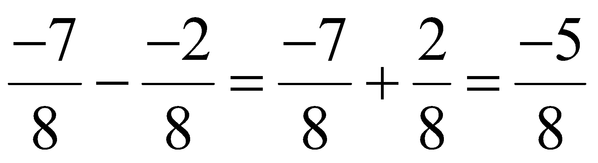 Tính (rút gọn kết quả nếu có thể):(a) 3/4 - 5/8. (b) -7/8 - -2/8. (ảnh 4)