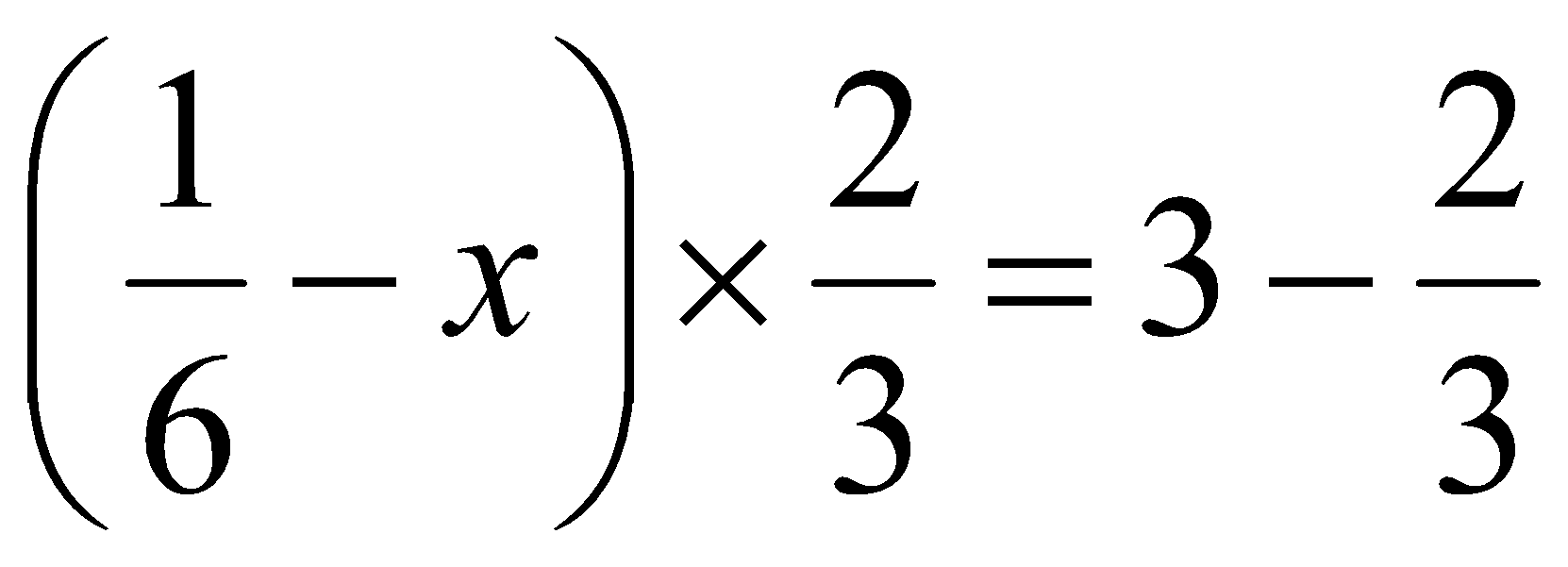 Tìm giá trị của x, biết: 3 - (1/6 - x) x 2/3 = 2/3 (ảnh 3)