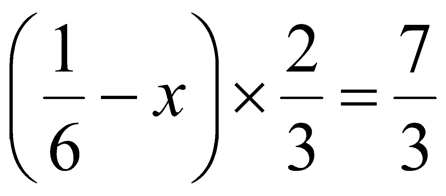 Tìm giá trị của x, biết: 3 - (1/6 - x) x 2/3 = 2/3 (ảnh 4)