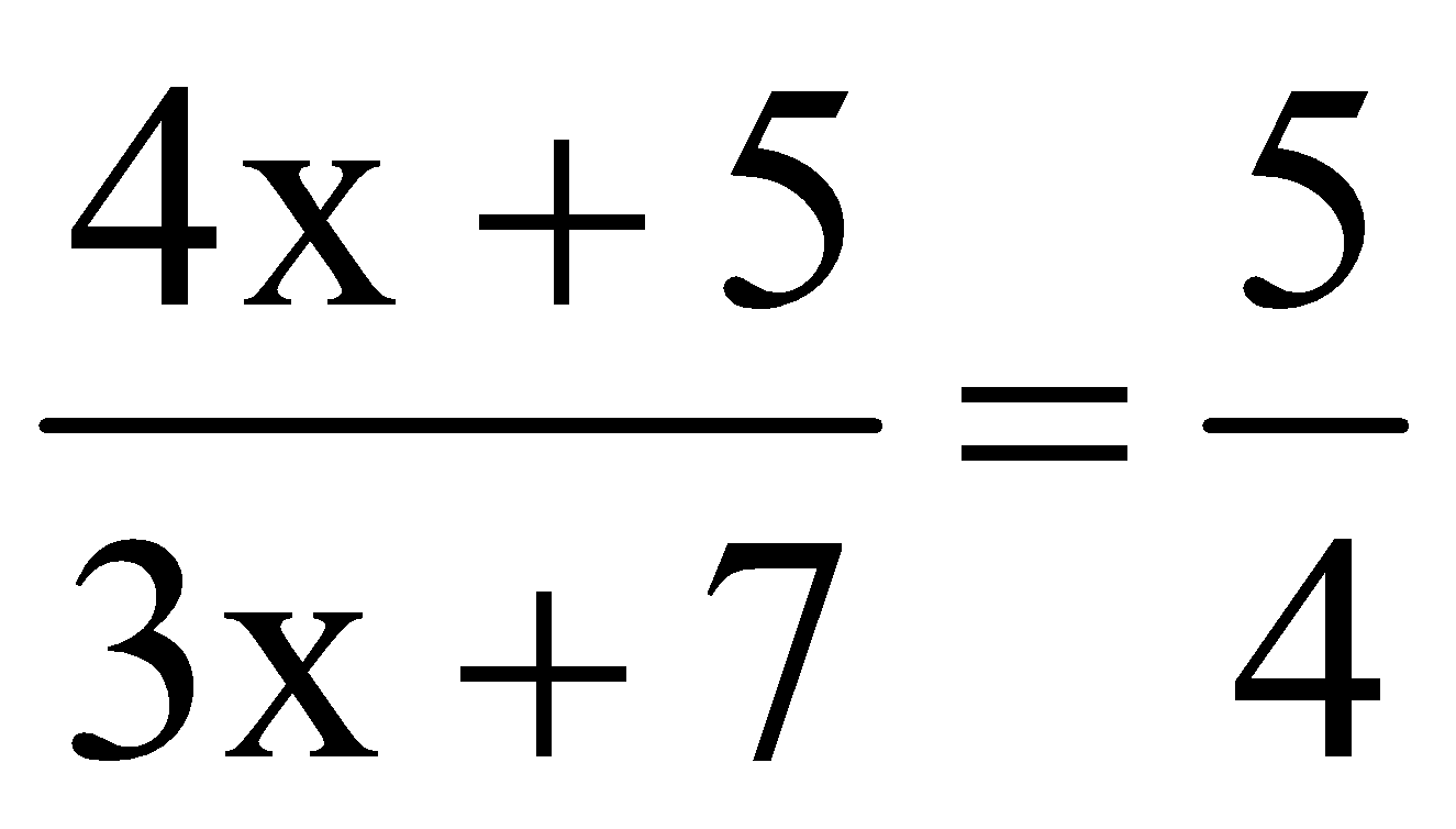 Tìm giá trị của x, biết: (4x+5)/(3x+7) = 5/4 (ảnh 1)