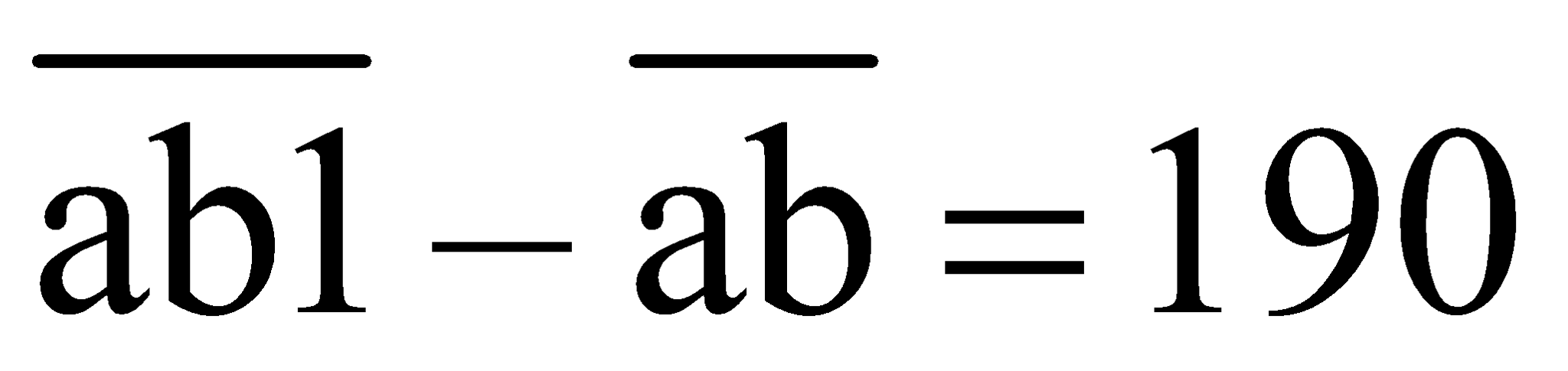 Tìm ab, biết: ab1 - ab = 190 (ảnh 2)