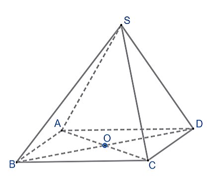 Cho hình chóp S.ABCD có đáy ABCD là hình bình hành tâm O. Xét tính đúng/sai của các khẳng định sau: (ảnh 1)