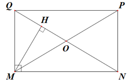 Cho tứ giác MNPQ có MN // PQ và MN = PQ. Biết góc M có số đo bằng 90°. Hai đường chéo MP và NQ cắt nhau tại O. Xét tính đúng/sai của các khẳng định sau: (ảnh 1)