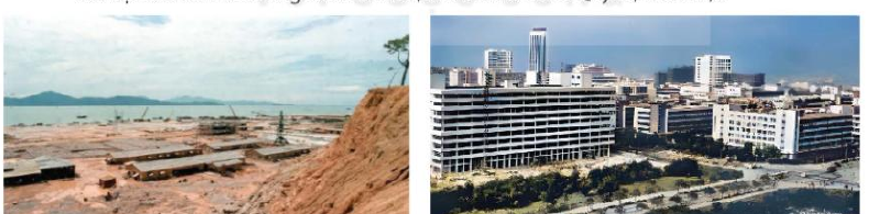 Quan sát hình ảnh lịch sử Khu công nghiệp Xà Khẩu ở Thâm Quyến năm 1979 (bên trái) và năm 1991 (bên phải) (ảnh 1)