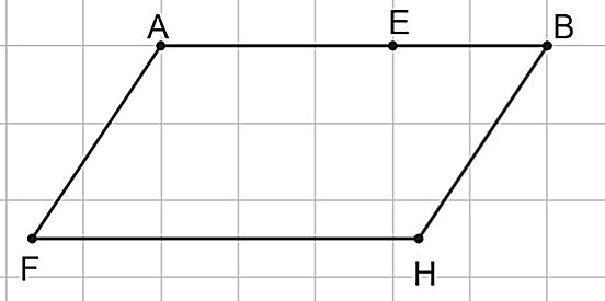 Cho tứ giác ABHF và điểm E như hình vẽ:

Biết rằng mỗi ô vuông có cạnh là 3 cm và AE = AF. Điểm I nằm trên cạnh FH sao cho AEIF là hình thoi. Xét tính đúng/sai của mỗi khẳng định sau: (ảnh 1)