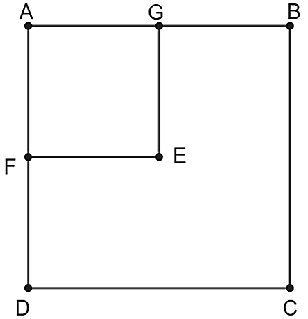Cho các hình vuông ABCD, AGEF như hình vẽ:

Xét tính đúng/sai của mỗi khẳng định sau: (ảnh 1)