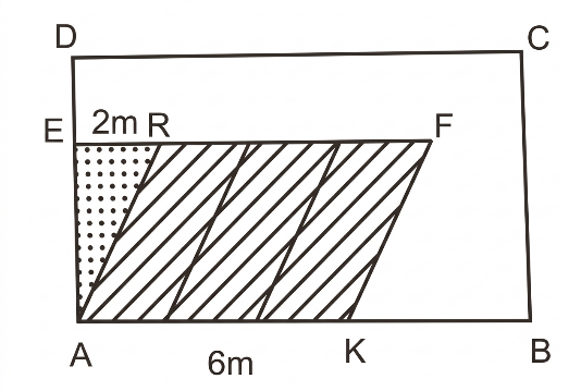 Bác Dũng có mảnh đất hình chữ nhật \(ABCD\) như hình vẽ bên có chu vi bằng 32 m chiều dài 10 m. a) Tính diện tích mảnh đất của bác Dũng.(b) Trên mảnh đất này, (ảnh 1)