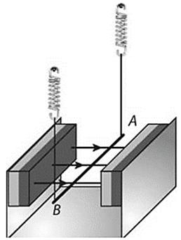 Một nhóm học sinh thực hiện thí nghiệm kiểm chứng lực từ tác dụng lên dòng điện đặt trong từ trường đều:
- Học sinh tìm hiểu cơ sở lí thuyết về lực từ.
- Treo một đoạn dây dẫn đồng chất AB t (ảnh 1)