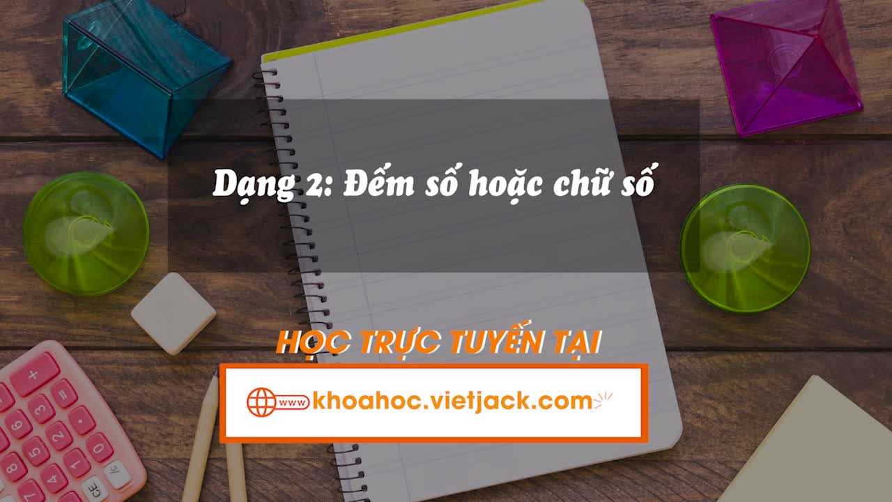 Đếm số hoặc chữ số