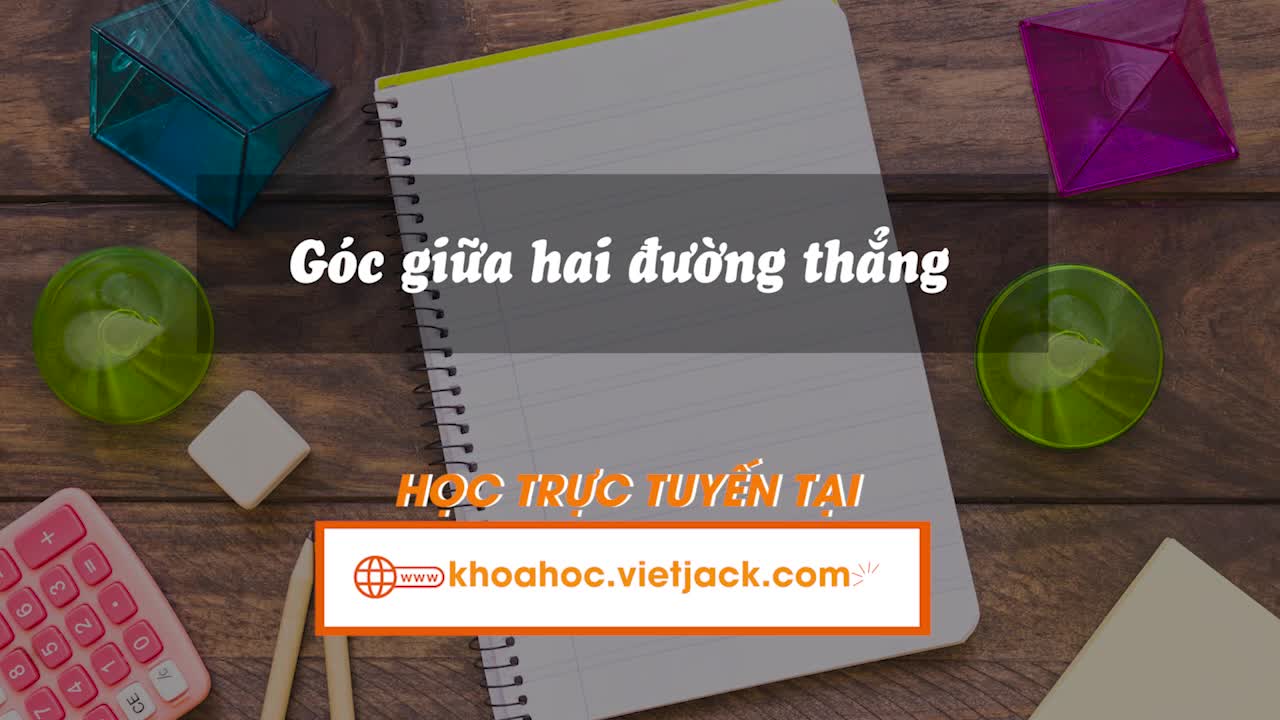 Góc giữa hai đường thẳng