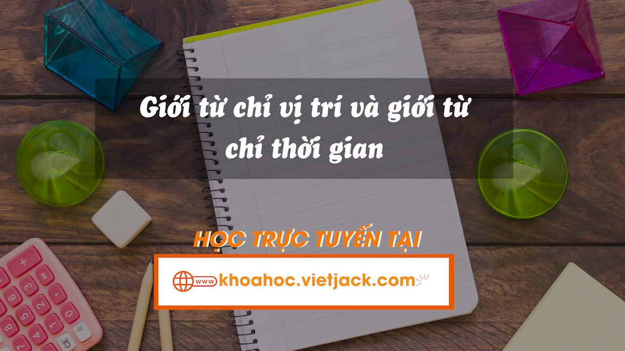 Grammar - Giới từ chỉ vị trí, giới từ chỉ thời gian (Unit 1 - iLearn)