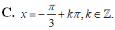 Phương trình sin2x-2cosx=0 có họ nghiệm là (ảnh 5)