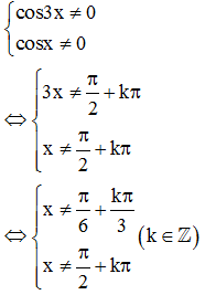 Nghiệm của phương trình tan3x = tanx là (ảnh 1)