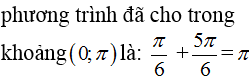 Cho phương trình sin(2x-pi/4)=sin(x+3pi/4) Tính tổng các nghiệm thuộc khoảng (0;pi) (ảnh 3)
