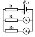 Cho mạch điện có sơ đồ như hình vẽ, trong đó bộ nguồn có suất điện động (ảnh 1)