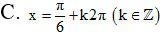 Nghiệm của phương trình sin(x+pi/3)=0 là A. x=-pi/3 +kpi (k thuôc Z) (ảnh 5)