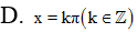 Nghiệm của phương trình sin(x+pi/3)=0 là A. x=-pi/3 +kpi (k thuôc Z) (ảnh 6)