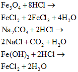 Cho dãy các chất: Ag, Fe3O4, Na2CO3 và Fe(OH)3. Số chất trong (ảnh 1)
