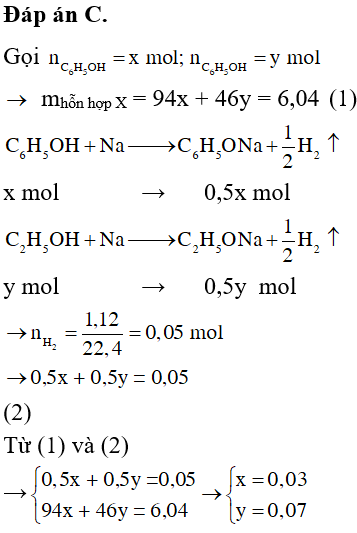 Hỗn Hợp X Gồm Phenol và Ancol Etylic: Khám Phá Chi Tiết