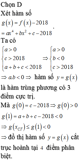 Cho Ham Số F X Ax 4 Bx 2 C Với A 0 C 18 Va A B C 18 Vietjack Com