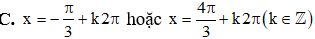 Nghiệm của phương trình sin x - căn 3. cos x = 2. sin 3x là (ảnh 3)