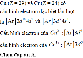 cách viết cấu hình electron của ion