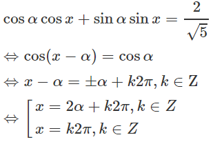 Giải các phương trình sau 2cosx - sinx = 2 (ảnh 4)