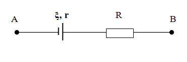Cho đoạn mạch điện gồm một nguồn điện ξ = 12V, r = 0,5ôm nối tiếp với một điện trở (ảnh 1)