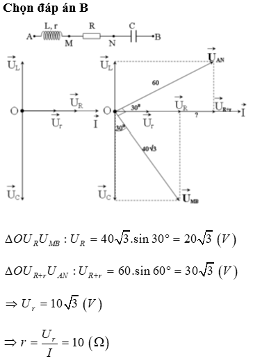 Trên đoạn mạch xoay chiều không phân nhánh có bốn điểm theo đúng thứ tự (ảnh 1)