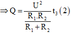 Một bếp điện gồm hai dây điện trở R1 và R2 Nếu chỉ dùng R1 thì (ảnh 2)