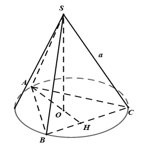 Cho hình nón tròn xoay có đỉnh là S O là tâm của đường tròn đáy