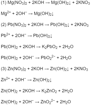 Có 6 Dung Dịch Đựng Trong 6 Lọ Mất Nhãn : Mg(No3)2, Zn(No3)2, Pb(No3)2,  Alcl3, Koh Và Nacl