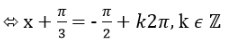 Tập nghiệm của phương trình: sinx + căn 3 cosx = -2 là: A.{-5pi/6+kpi, k thuôc Z} B.{-5pi/6+k2pi, k thuộc Z} (ảnh 5)