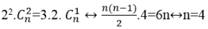 Tìm hệ số của x^4 trong khai triển (1+2x)^n. Biết rằng hệ số của số hạng chứa gấp 3 lần hệ số của số hạng chứa x. (ảnh 1)