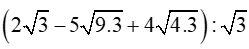 Cho B=2/căn bậc hai của 2+1/căn bậc hai của 3-căn bậc hai của 2- 2/ căn bậc hai của 3 -1 (ảnh 9)
