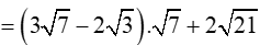 Kết quả của phép tính căn bậc hai của 28-2.căn bậc hai của 3+ căn bậc hai của 7 (ảnh 4)