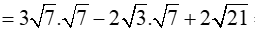 Kết quả của phép tính căn bậc hai của 28-2.căn bậc hai của 3+ căn bậc hai của 7 (ảnh 5)