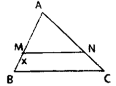 Cho hình vẽ dưới, biết MN // BC và AM = 4; AN = 5, AC = 8,5.