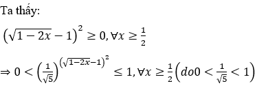 Biết rằng phương trình 5^ 2x+ căn (1-2x) (ảnh 3)