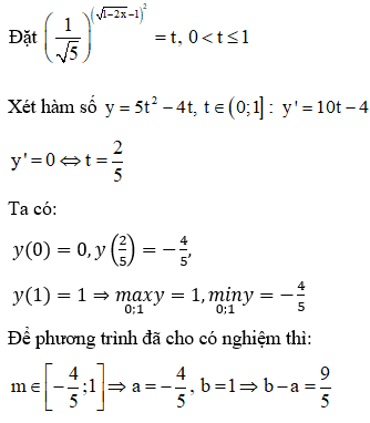 Biết rằng phương trình 5^ 2x+ căn (1-2x) (ảnh 4)