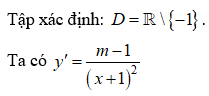Tìm tất cả các giá trị thực của tham số m sao cho hàm số y = (x - m (ảnh 1)