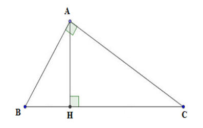 Cho hình vẽ sau Chọn câu sai sin B=AH/AB  B. cos C= AC/  BC  C. tan B= AC/ AB (ảnh 1)